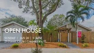 Open House 29 Forest Circle Cooper City, FL 33026