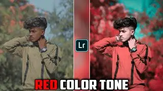 Lightroom Red Color Tone Photo Editing | Red Color Photo Background Editing | Lightroom Editing