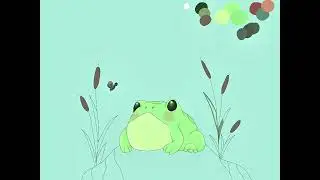 My process of drawing a frog