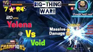 Yelena Taking Down Big Thing Void Boss | Marvel Contest Of Champions 