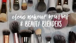 HOW TO CLEAN MAKE UP BRUSHES & BEAUTY BLENDERS USING ONLY FAIRY LIQUID