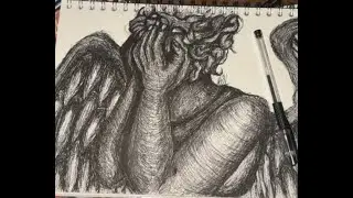 Pen Drawing : Weeping Angel : Full Video