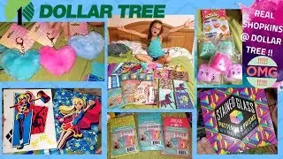 DOLLAR TREE HAUL- OMG! : REAL SHOPKINS AT DOLLAR TREE & SO MANY NEW FINDS!!!