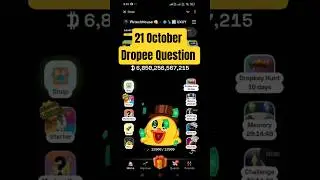 Dropee Question of the day answer 🔥 Today 21 October Dropee daily quiz Answer 🔥 Dropee answer