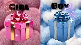 Boy vs girl gift box challenge🎁 like and share@sara creative#giftboxchallenge 