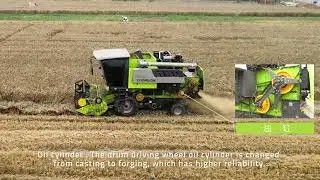 ZOOMLION TE100 Wheeled Wheat Combine Harvester