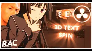 3D Text Ring Tutorial  | DaVinci Resolve | Easy