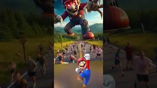 Scary Version of Giant Super Mario Squad #supermario #shorts #horror #creepy #anime