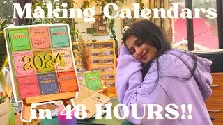 I made unique Calendars from SCRATCH in just 48 HOURS!! (Vlog I never posted*)
