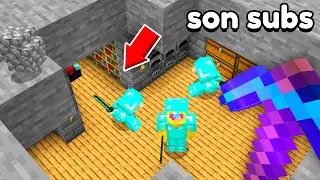 Pico unos BLOQUES y Encuentro Esta BASE SECRETA en Minecraft