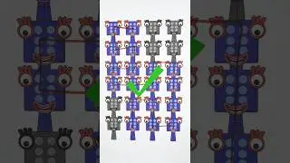 Sprunki OC SiX Numberblocks Phase 2 Amazing Line Connect Paper Art #incrediboxsprunki #trending