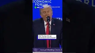 Did Donald Trump mix up Iceland and Greenland in his speech? #Greenland #Trump #BBCNews