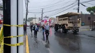 Scene at Bergen county flood water evacuations