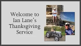 31st January 2024 // Ian Lane's Thanksgiving Service