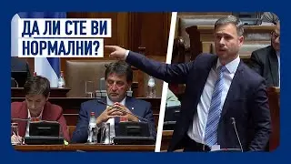 Skupština Srbije | Miroslav Aleksić: Šta vi radite? Da li ste vi normalni?