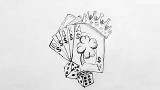 Easy Drawing Ideas - 12 (Playing Cards)