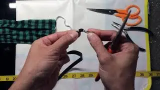 Making a mask lanyard with ribbon