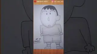 How To Draw Boo-chan || Shin - Chan Friend || Easy Drawing || MR EASY ART'S#drawing