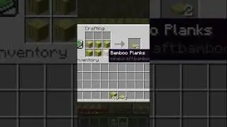 How to Craft a Bamboo Trapdoor in Minecraft 1.20.