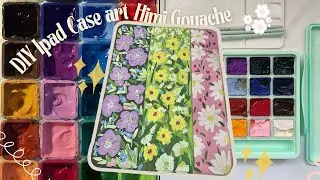 🎨 “Painting My iPad Case with HIMI Gouache • No Talking, Just Aesthetic Vibes”