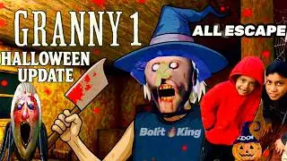 GRANNY SCARY NIGHT HOME 🔐 | ALL ESCAPE  | SCARY HORROR GAMING