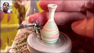 Amazing mini Pottery Art#Youtube #ytshorts#fingertippottery #amazingcreativity#diy#satisfying