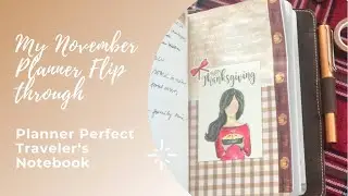 2021 November Flip through | Planner Perfect Traveler&lsquo;s Notebook