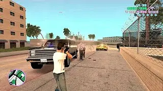 GTA Vice City 6 Six Star Wanted Police Army Chase