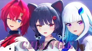 【アンジュ×戌亥×リゼ】CH4NGE【にじさんじMMD】4K60fps【さんばか】