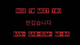 How do introduce yourself IN Korea Tamil experience |hi,you from, you name  Nice to meet you