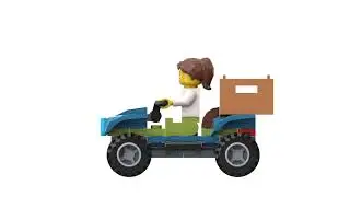 fast animation in 10 minutes. LEGO. Studio 2.0. Lego City. Farm. Stop Animation with Brick Lady En.