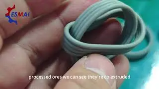 Small co extruded silicone foam o rings fully automatic cutting and bonding machine ES-060-5