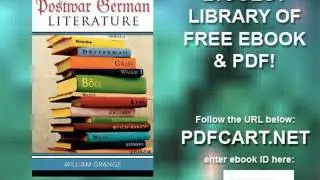 Historical Dictionary of Postwar German Literature Historical Dictionaries of Literature and the Art
