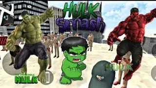Red Hulk 😨 aane hi wala tha! Green Hulk vs Police 👮&zwj;♂️ | India Theft Auto Simulator