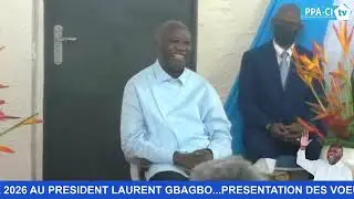 PRESENTATION DE VOEUX 2026 AU PRESIDENT LAURENT GBAGBO