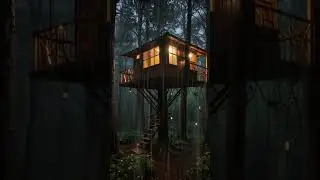 Rain Sounds in a Dark Forest 🌳 #naturesounds #rain #relax #nature #rainambient #rainsounds