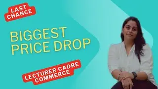 Biggest price drop in lecturer cadre commerce batch //limited time offer