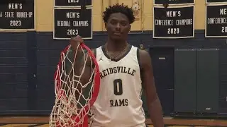 Reidsville basketball star tears down rim during dunk