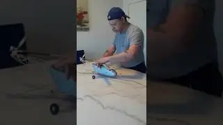 VS300 rubber powered helicopter test flight 3