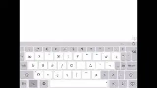 Additional special characters on an iPad