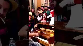 Live music on Royal St in French Quarter in New Orleans #neworleans #livemusic #musicconcerts