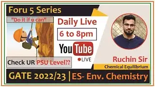 6pm Live GATE ES 2022-23 | Foru 5 Series | GATE Environment Science & Engg | GATE ES Free Videos