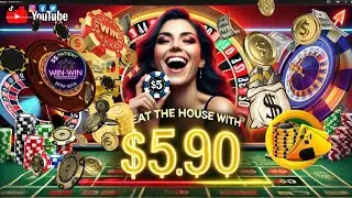 #31 CAN YOU BEAT THE HOUSE EDGE WITH $5,90 - USING ROULETTE PSYCHOLOGY STABILITY