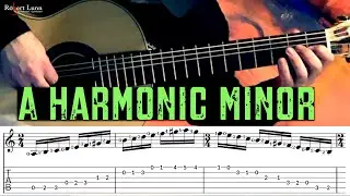 A Harmonic Minor - Includes Sheet Music/TAB - Classical Guitar