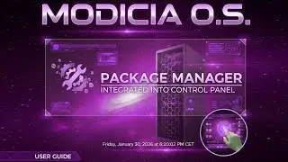 User Guide for the Package Manager Integrated into the MODICIA O.S. Control Panel.