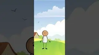 Stickman's Hand-Mouth Mix-Up 😂  The Red Monkey King 👑 #animation    #cartoon #comedy #funny #shorts
