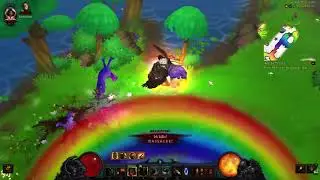 BARBARIAN FINDING THE RAINBOW SWORD