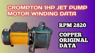 1 hp crompton motor winding data / 1 hp crompton jet pump winding data