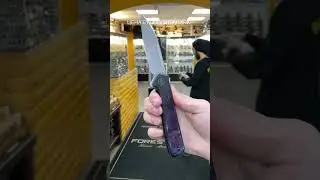 Складной нож We Knife Soothsayer сталь Hakkapella Damasteel, рукоять Black Ti/Timascus