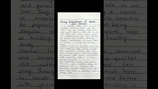 Importance of Sports and Games Essay in English| short essay #english #essay #learning #asmr